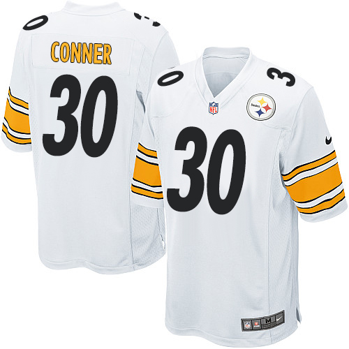 Nike Steelers #30 James Conner White Youth Stitched NFL Elite Jersey
